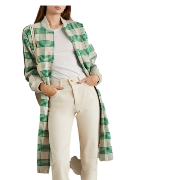 The Great Long Plaid Bomber Jacket - Picture 3 of 12